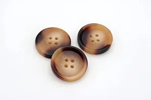 20/Set Resin Button Clothes Sewing Snaps Blazer Shirts 4 Holes Buttons (15mm, Black)