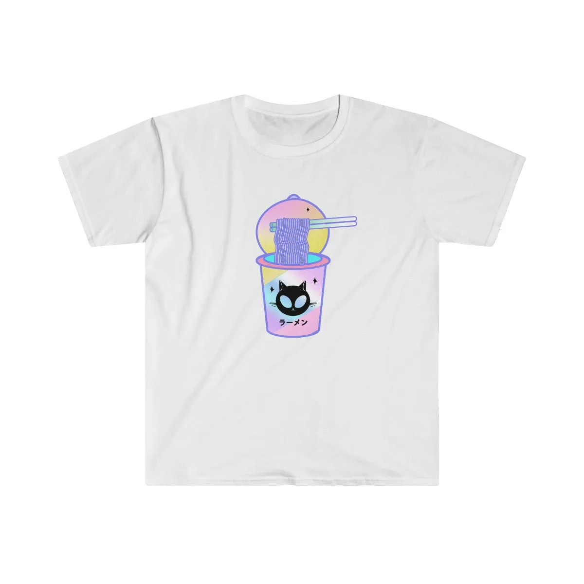 Alien Cat cup ramen Unisex Tee