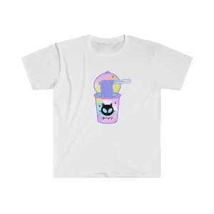Alien Cat cup ramen Unisex Tee