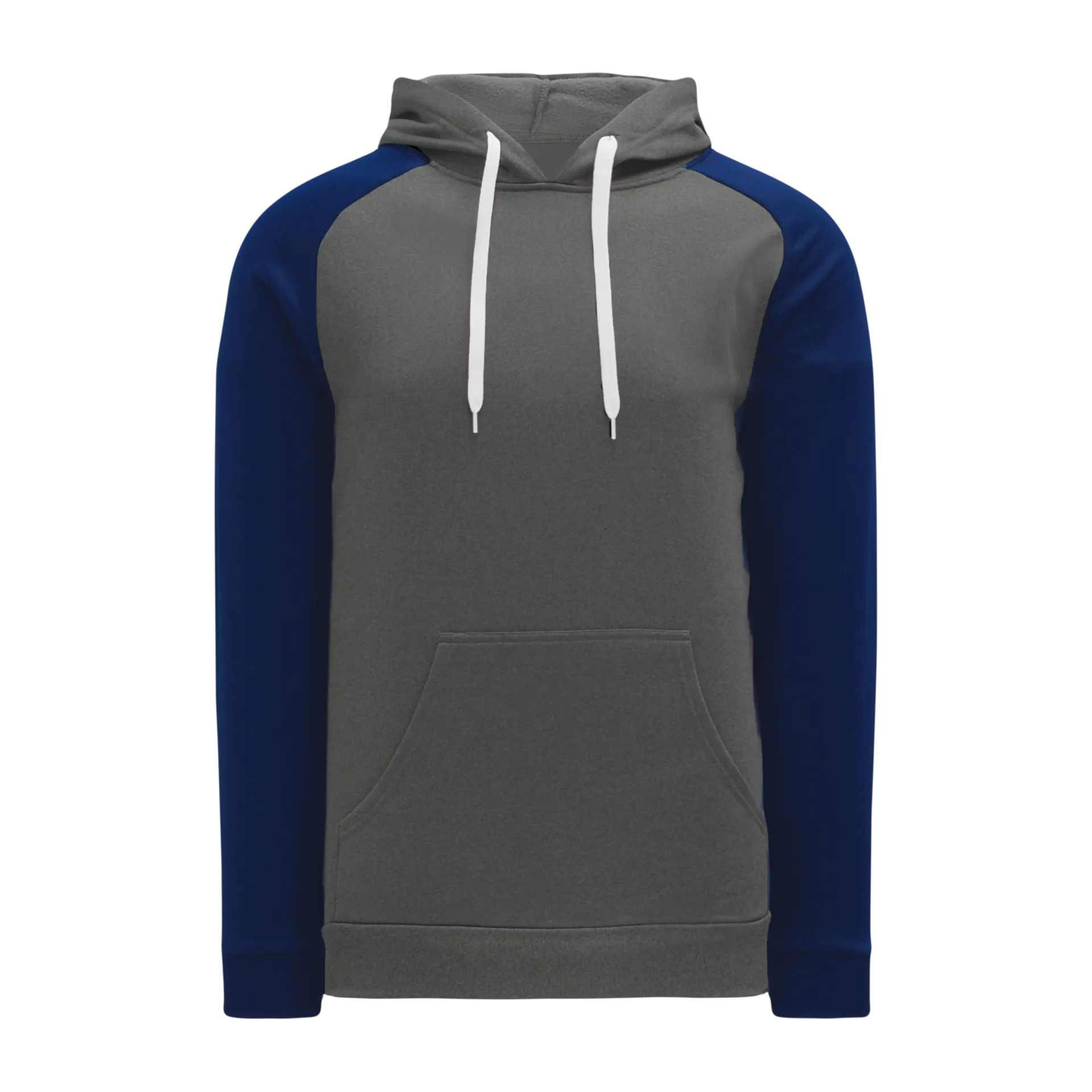 Athletic Knit (AK) A1840A-931 Adult Heather Charcoal/Navy Apparel Sweatshirt