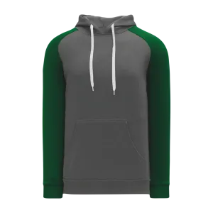 Athletic Knit (AK) A1840A-934 Adult Heather Charcoal/Dark Green Apparel Sweatshirt
