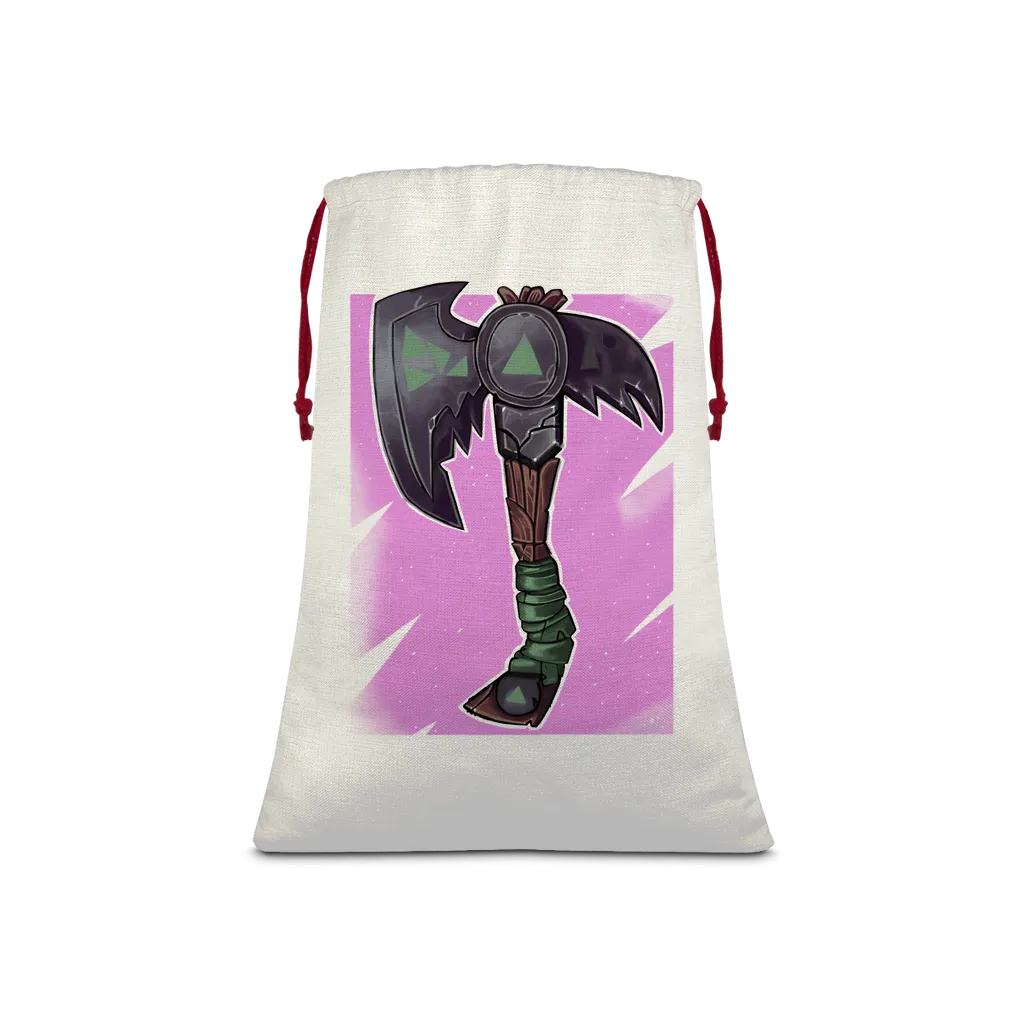 Axe Sublimation Linen Drawstring Sack