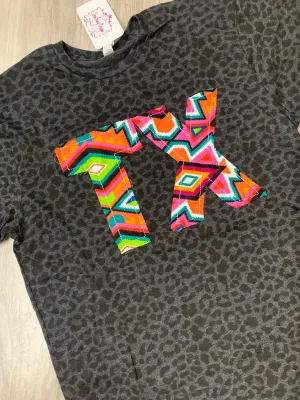 Aztec State Abbreviation Tee