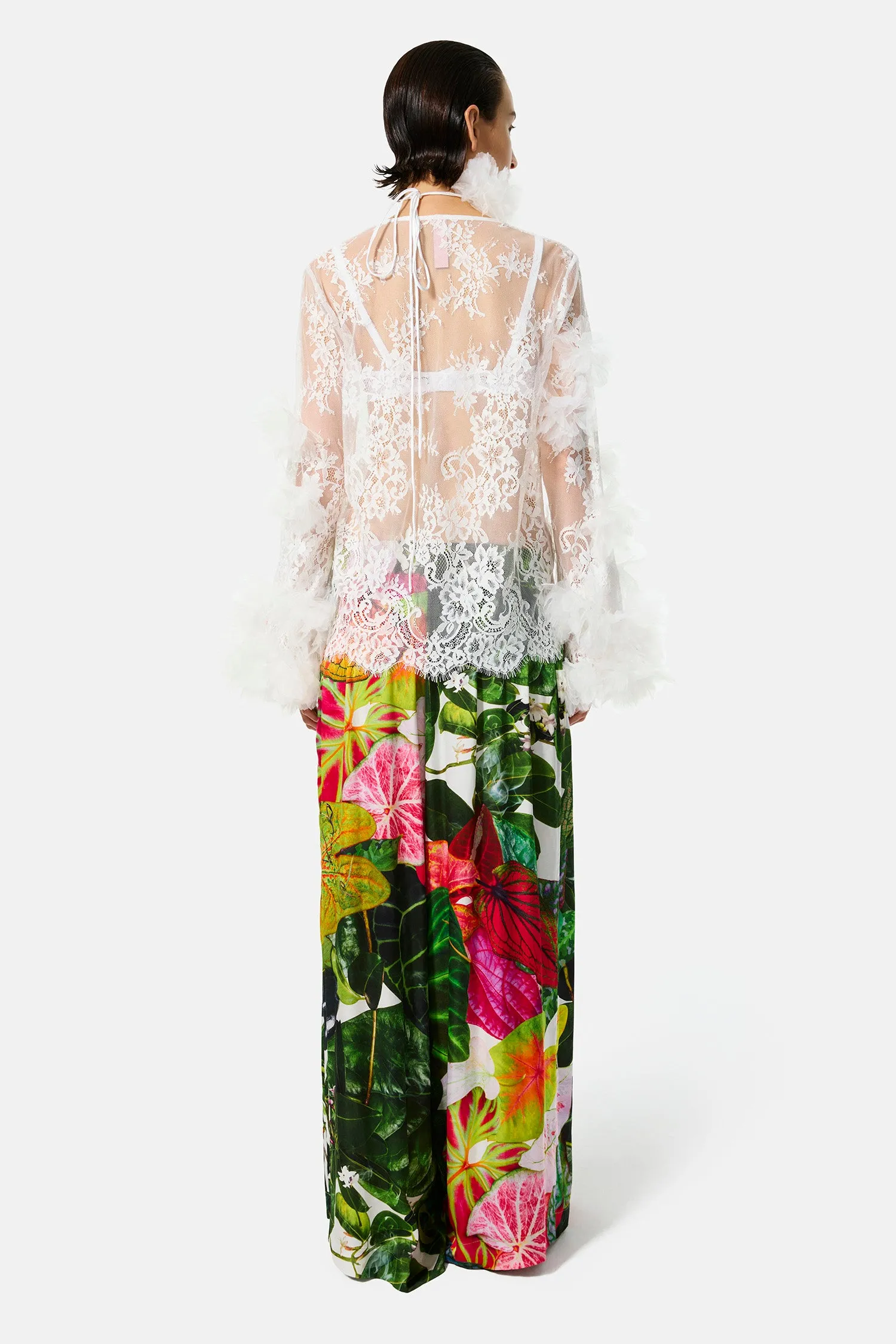 botanical print pants