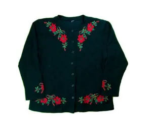 Bows And Flowers-Small Christmas Sweater