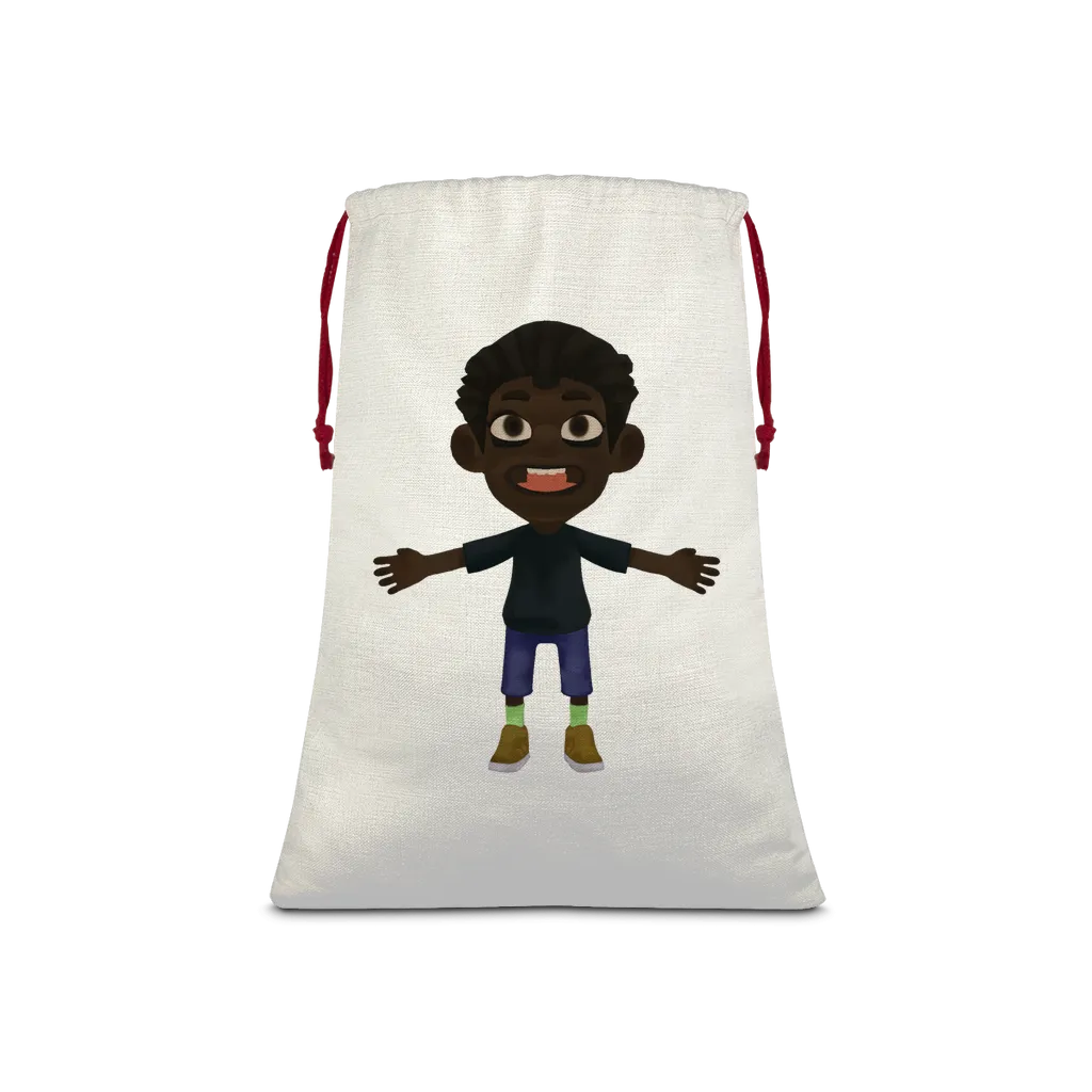 Boy Sublimation Linen Drawstring Sack