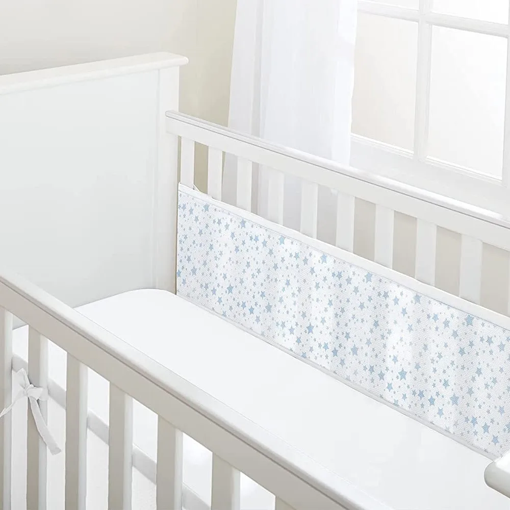 Breathable Baby Mesh Liner - 2 Sided (Twinkle Stars Blue)