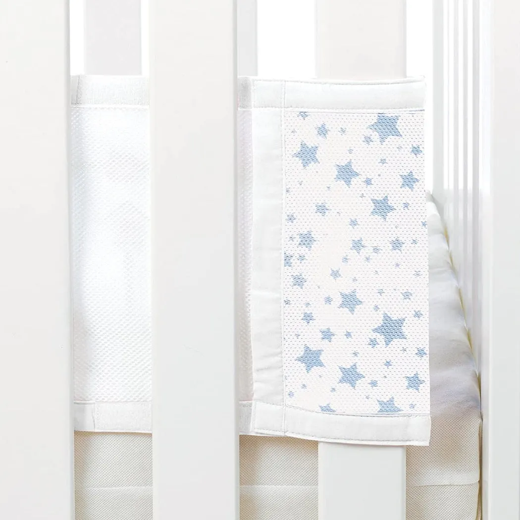 Breathable Baby Mesh Liner - 2 Sided (Twinkle Stars Blue)