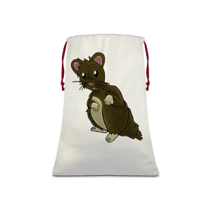 BrownHamster Sublimation Linen Drawstring Sack