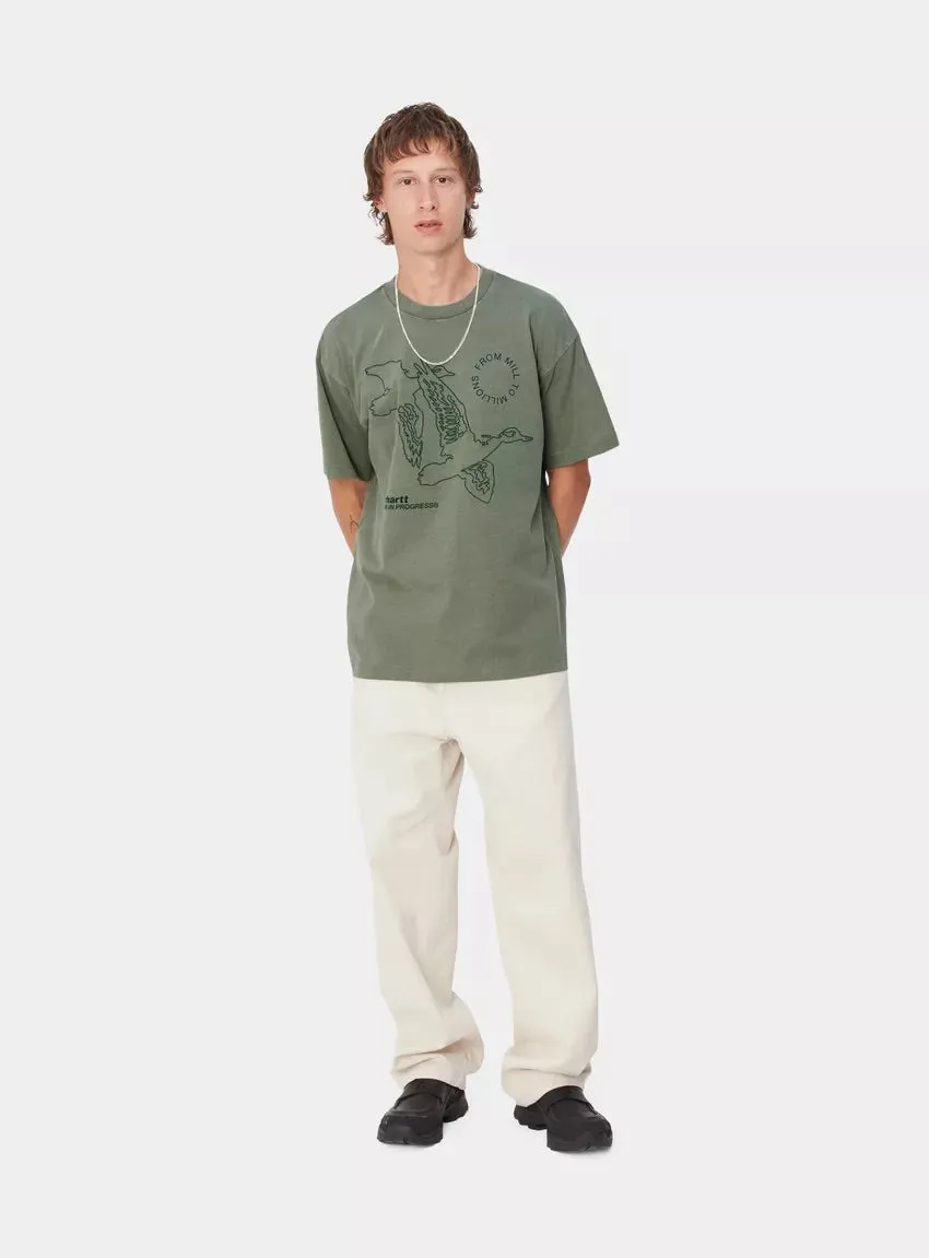 CARHARTT WIP S/S Flying Ducks T-Shirt Duck Green