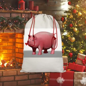 CG Pig Sublimation Linen Drawstring Sack