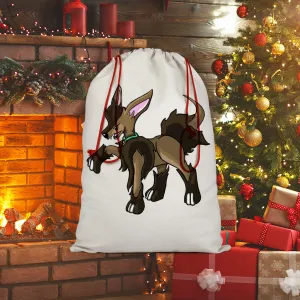 Chihuahun Sublimation Linen Drawstring Sack