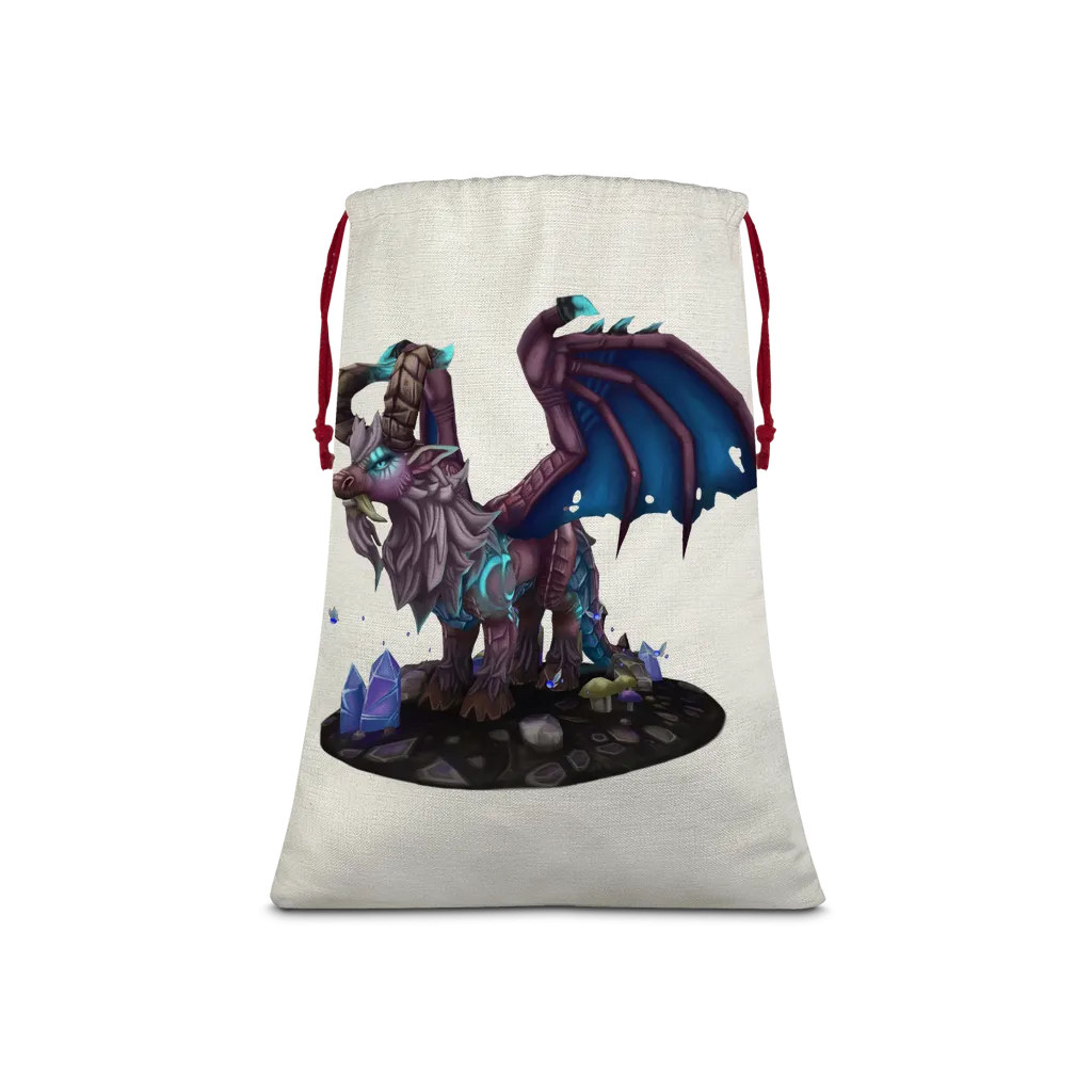 Deviant Dungeon Lurker Sublimation Linen Drawstring Sack
