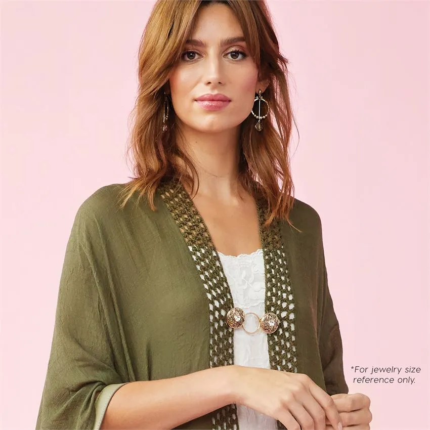 Embrace Fashion Fastener - Raised Flower