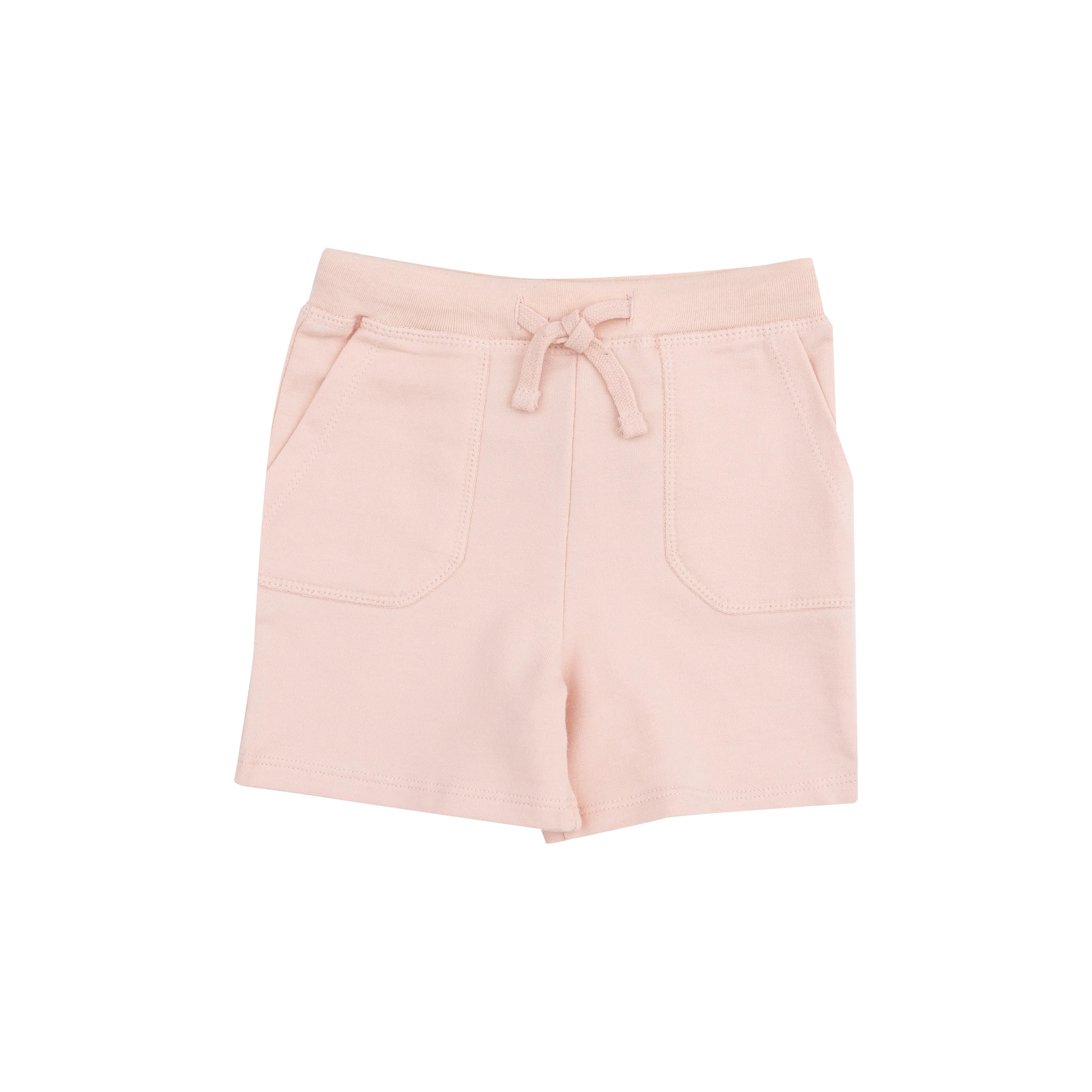 Everyday Shorts   Front Patch Pockets - French Terry Solid Pink