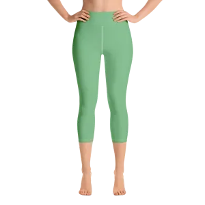 Fern Plant Capri Yoga Pants