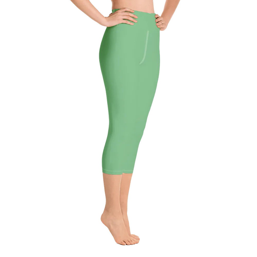 Fern Plant Capri Yoga Pants