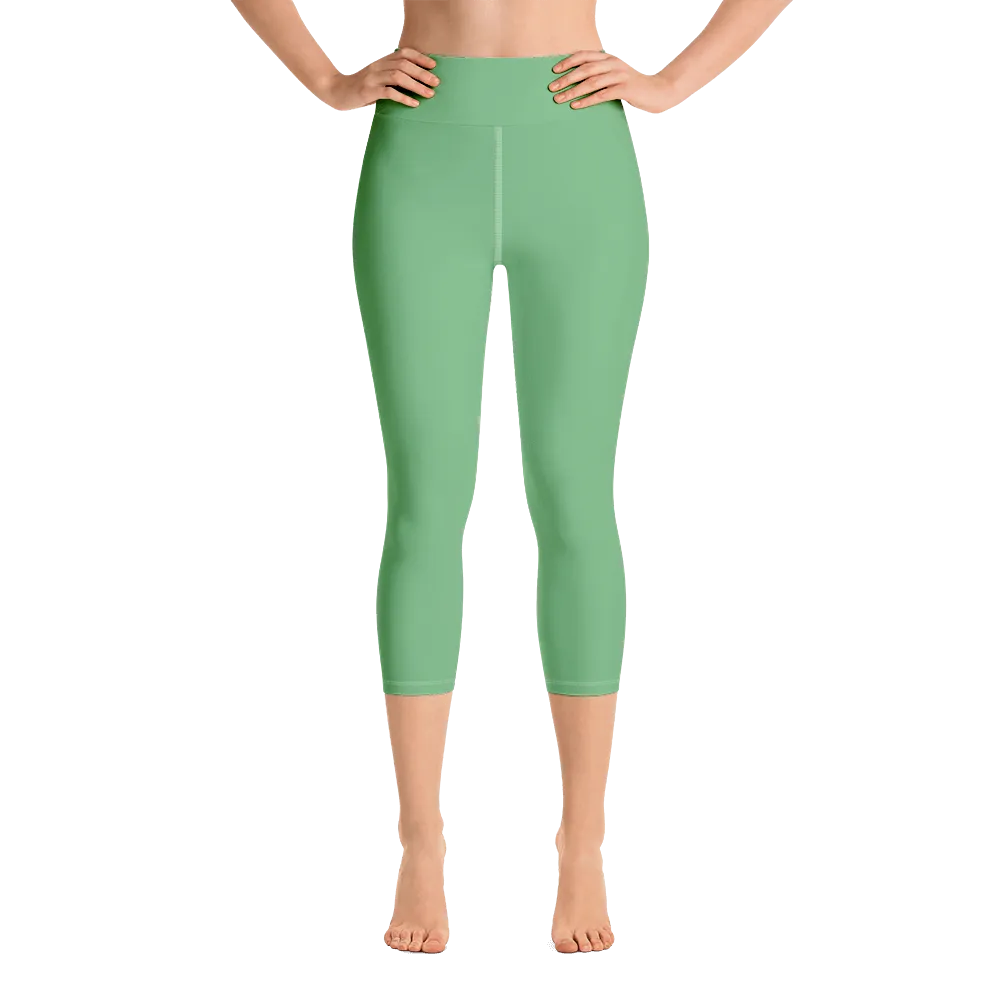 Fern Plant Capri Yoga Pants