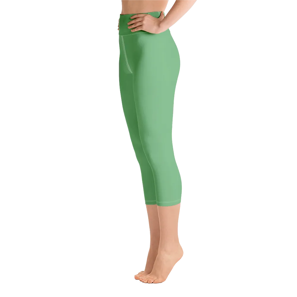 Fern Plant Capri Yoga Pants