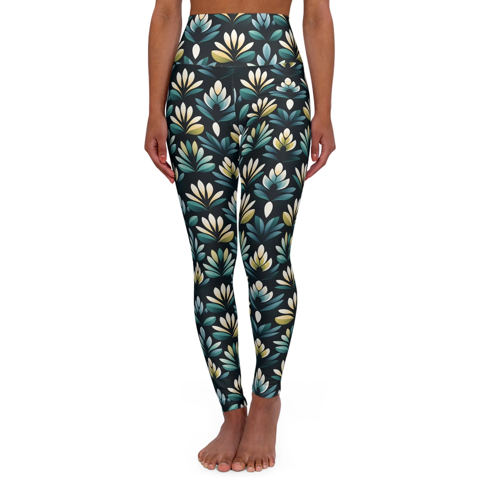 FLORAL High Waisted Yoga Leggings (AOP)