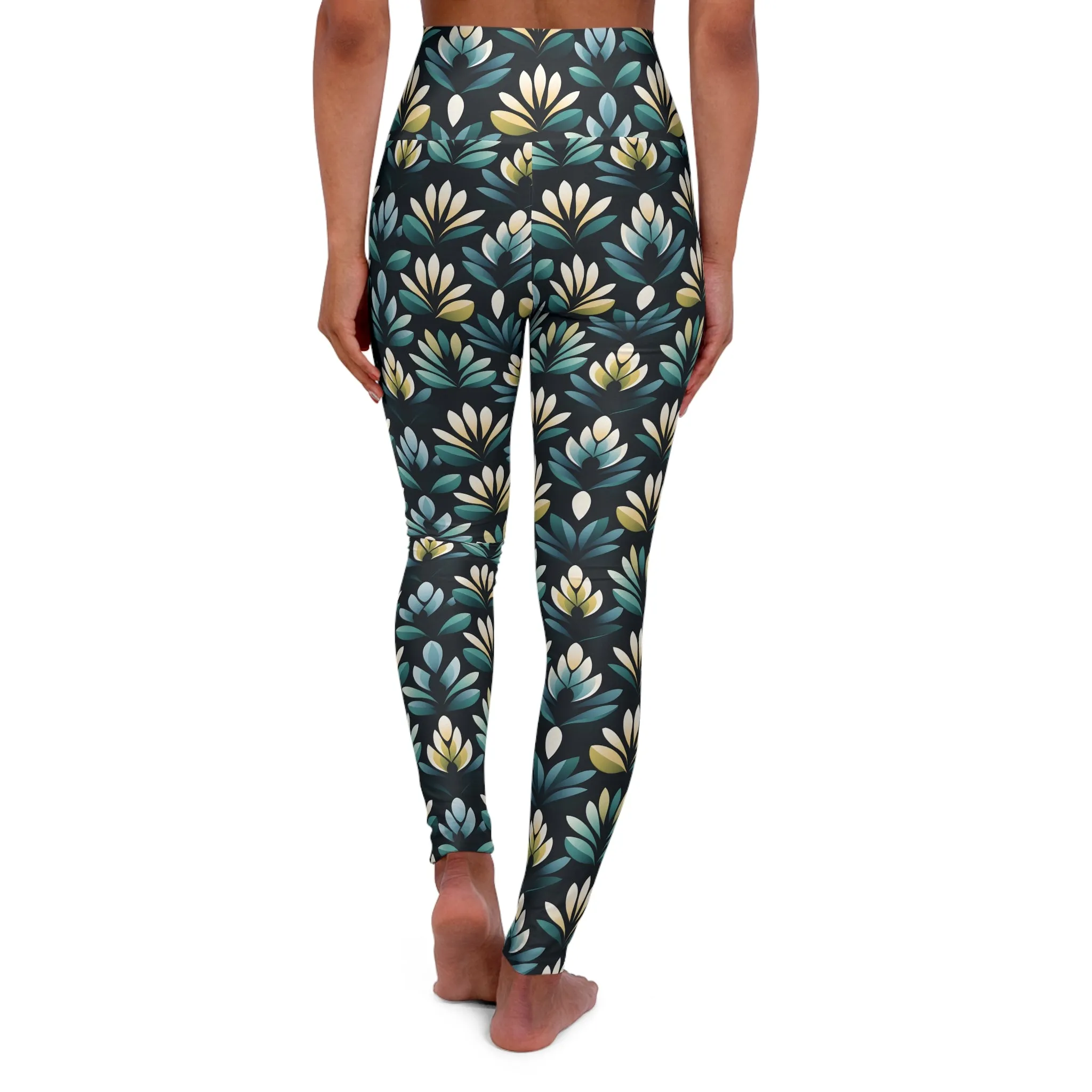 FLORAL High Waisted Yoga Leggings (AOP)