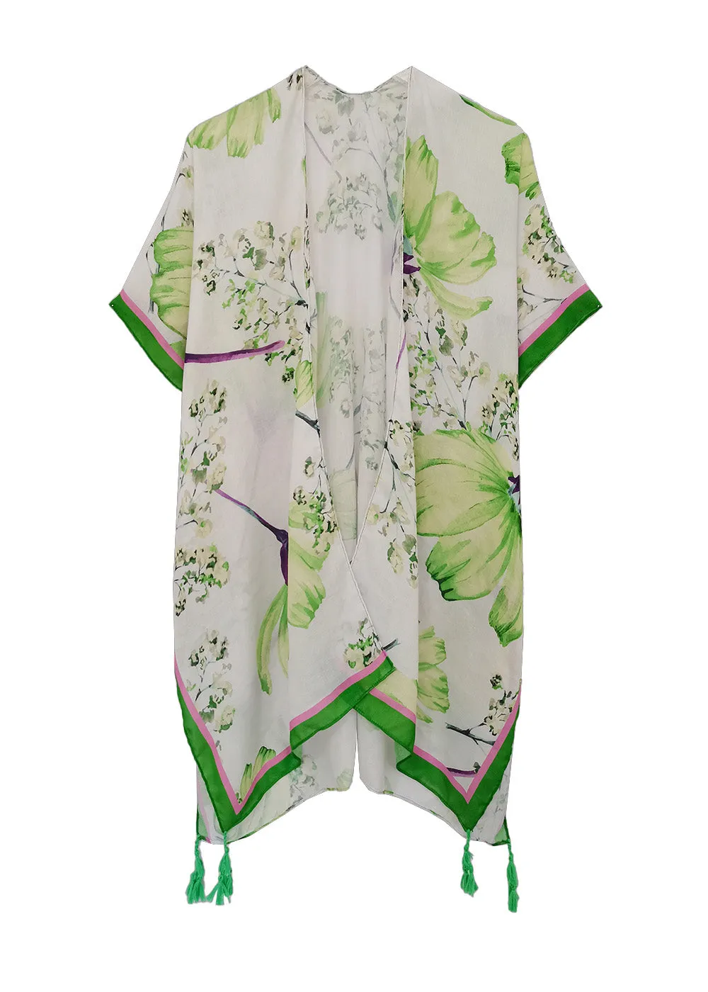 Floral Print Kimono