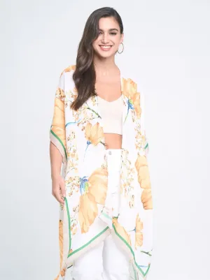 Floral Print Kimono