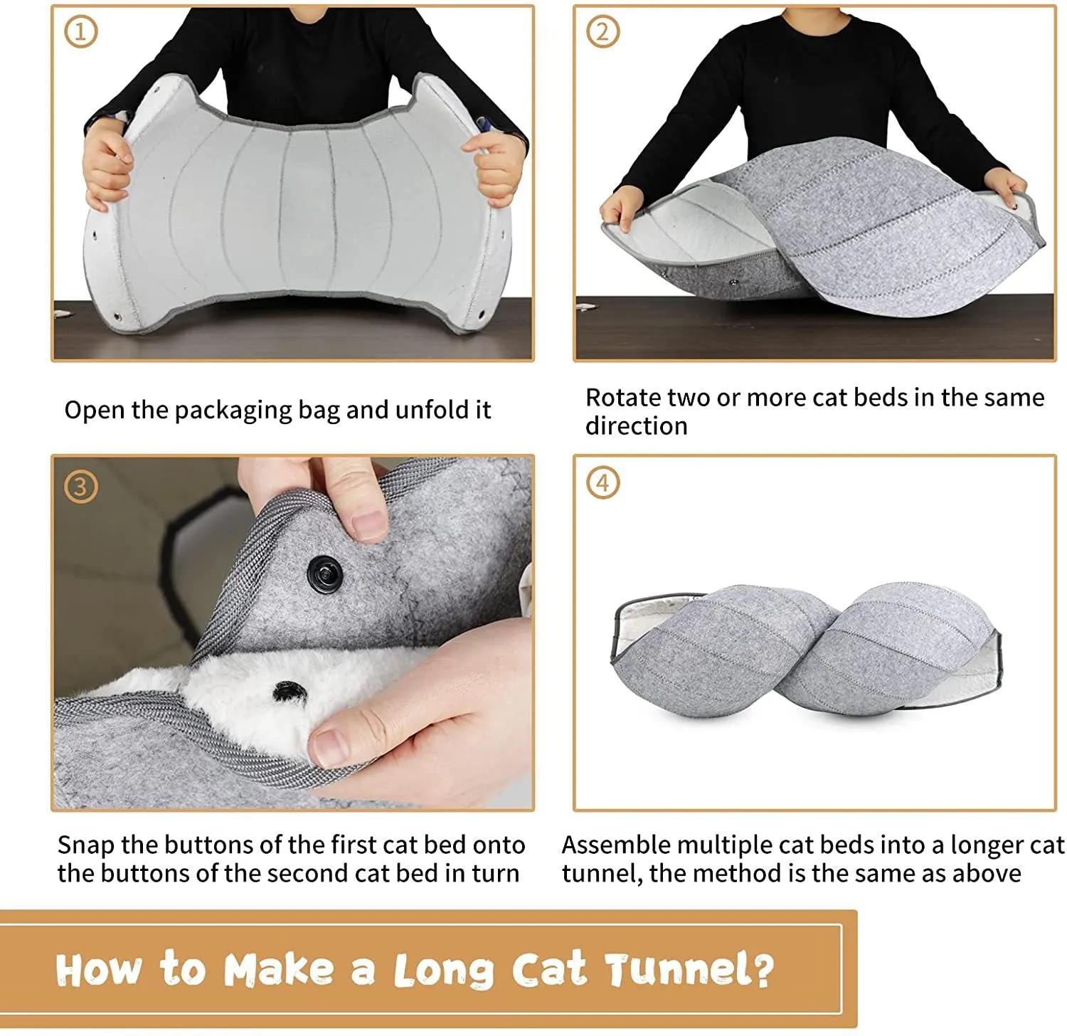 Foldable Breathable Cat Kennel/Tunnel