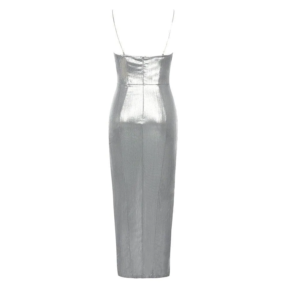 GFIT® Strappy Sleeveless Side Slit Maxi Bodycon Dress