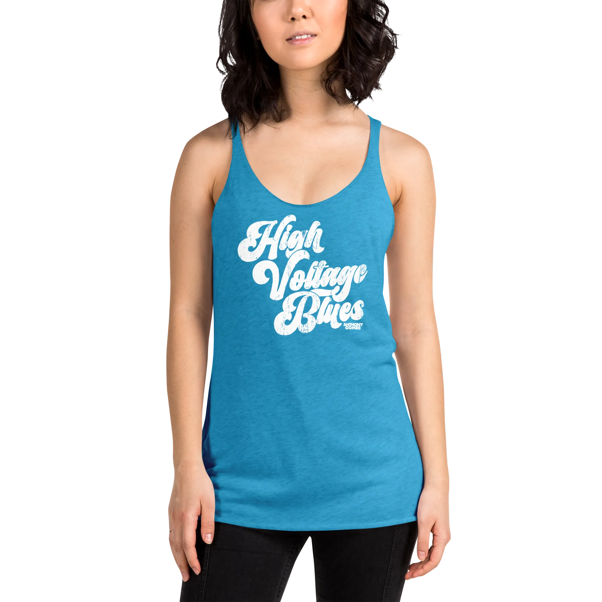 High Voltage Blues Women's Racerback Tank