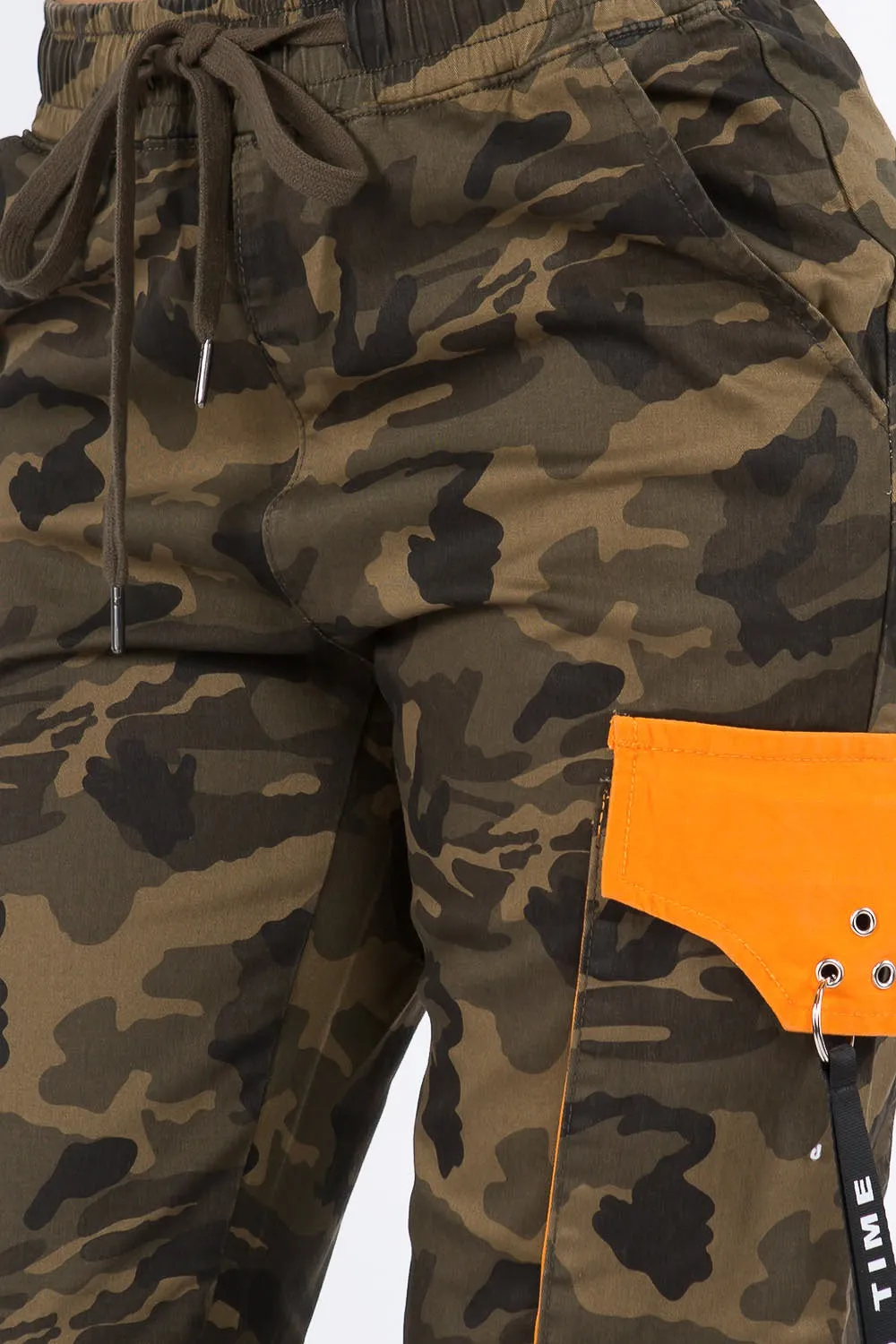 High Waist Utility Cargo Joggers