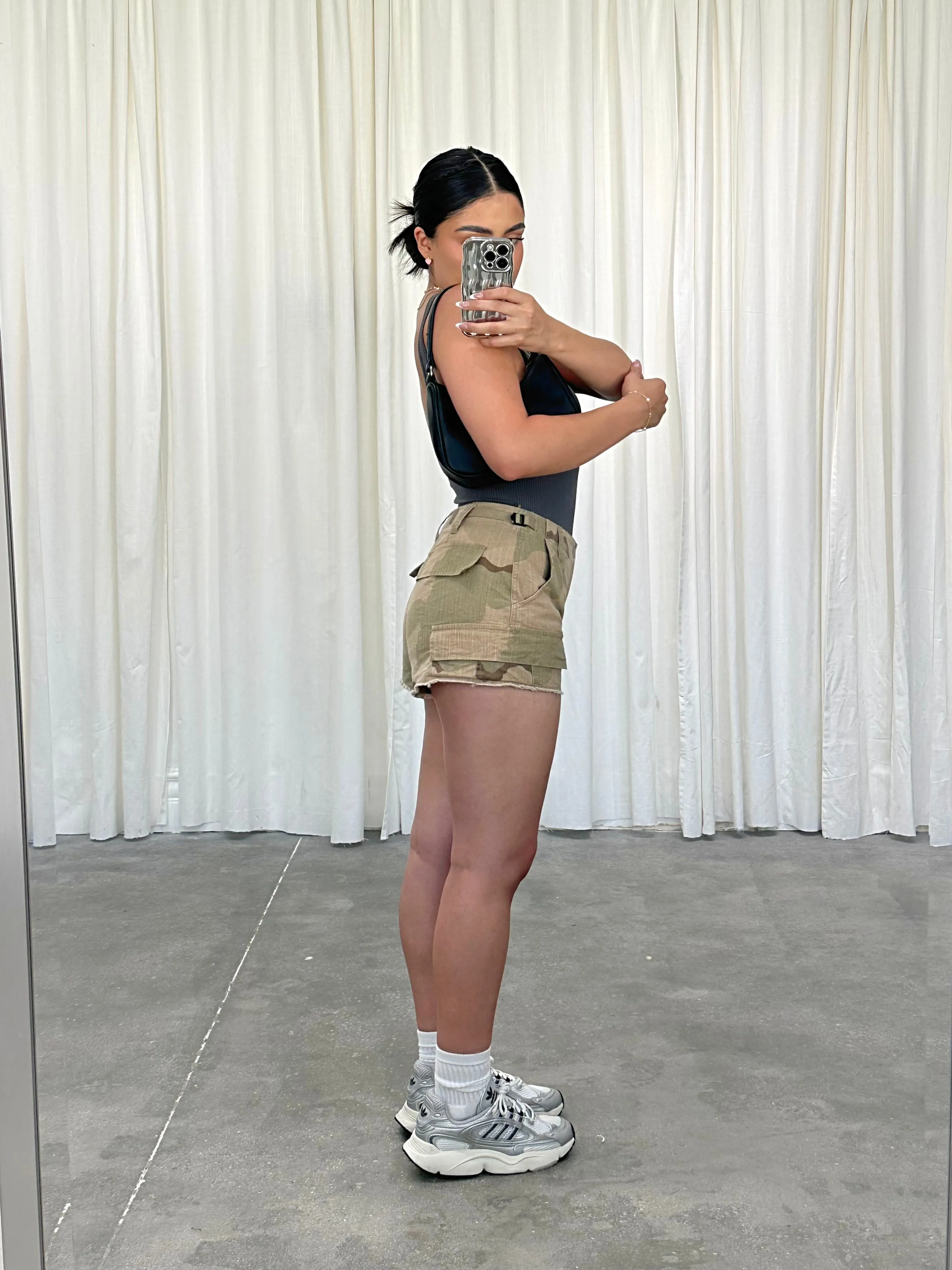 isla shorts (NUDE MULTI CAMO)
