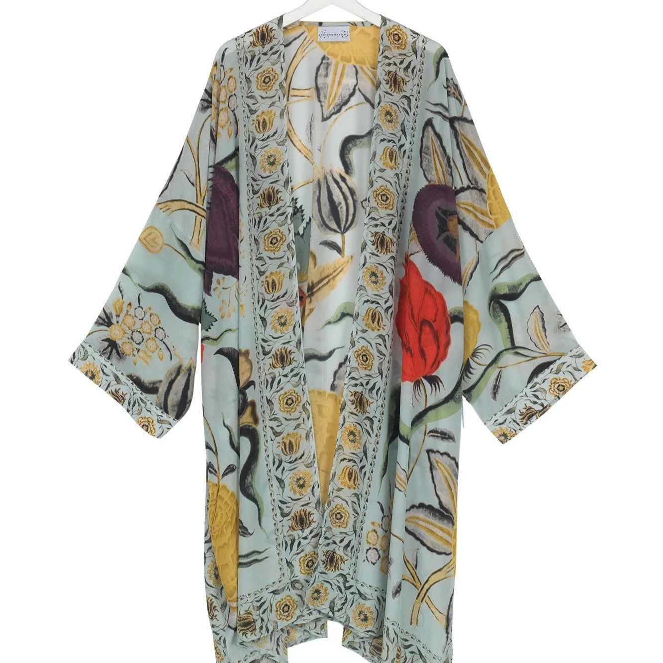 Joy Aqua Grande Kimono - One Hundred Stars