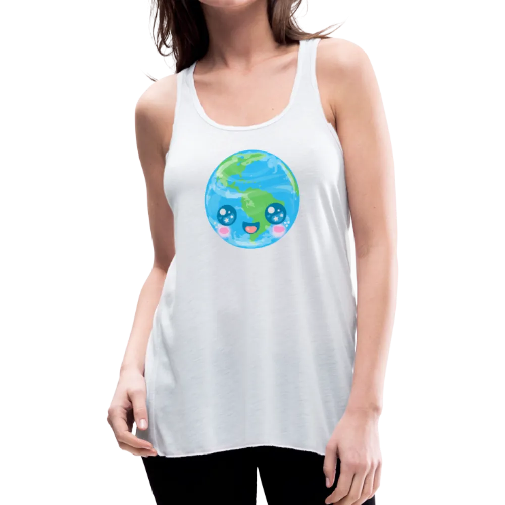 Kawaii Earth Women's Flowy Tank Top