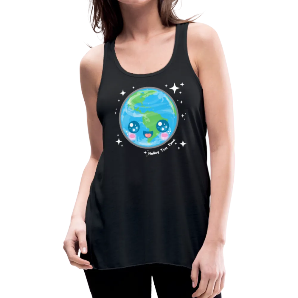 Kawaii Earth Women's Flowy Tank Top