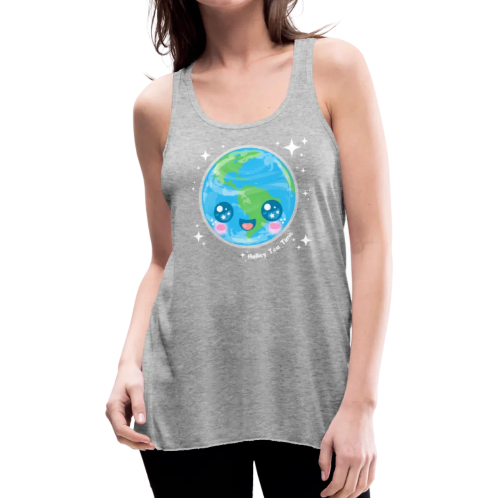 Kawaii Earth Women's Flowy Tank Top