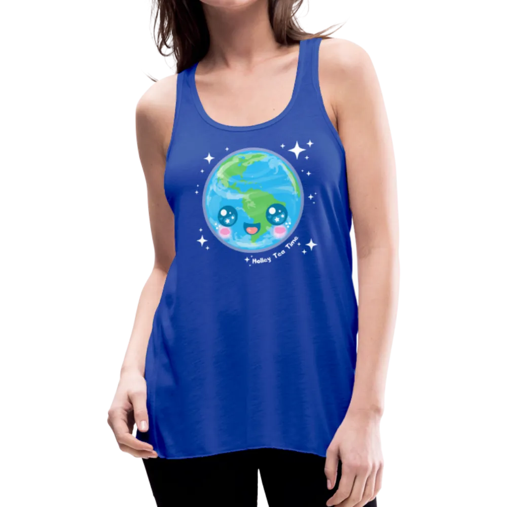 Kawaii Earth Women's Flowy Tank Top