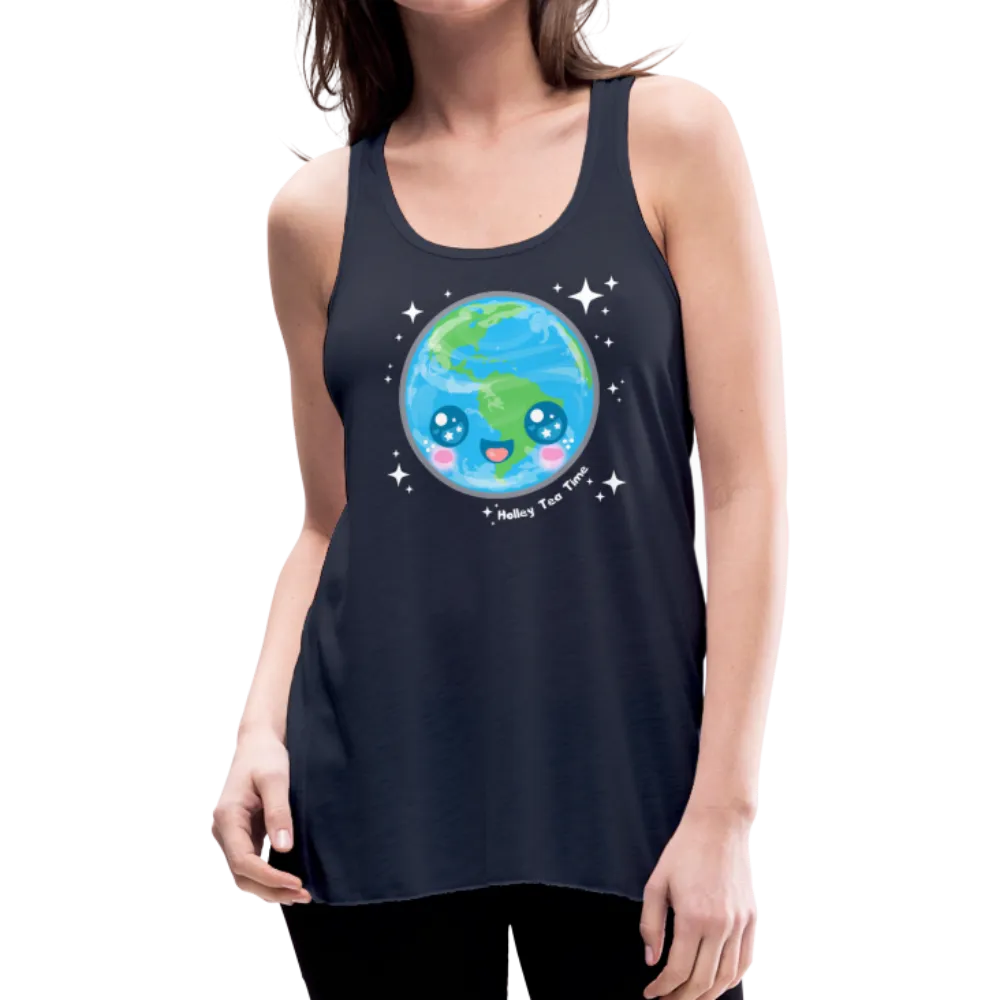 Kawaii Earth Women's Flowy Tank Top
