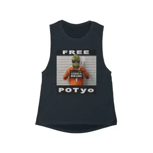 KCC Women's Tank Tops  Flowy Scoop Muscle Tank/ Free Potyo
