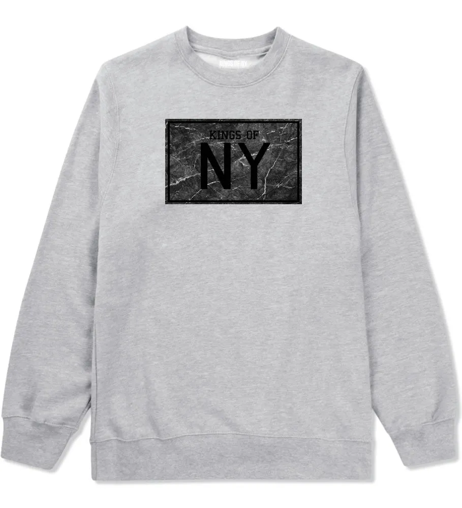 Kings Of NY Granite Print Boys Kids Crewneck Sweatshirt