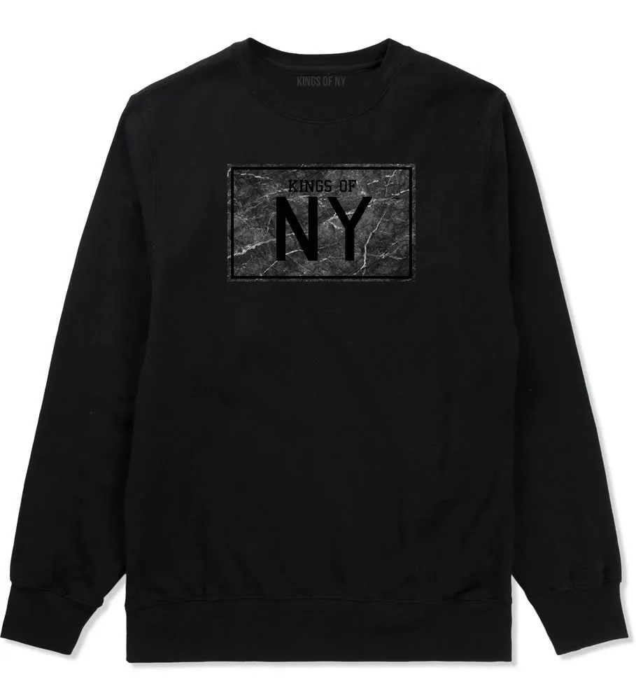 Kings Of NY Granite Print Boys Kids Crewneck Sweatshirt