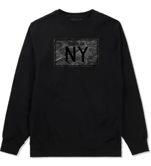 Kings Of NY Granite Print Boys Kids Crewneck Sweatshirt