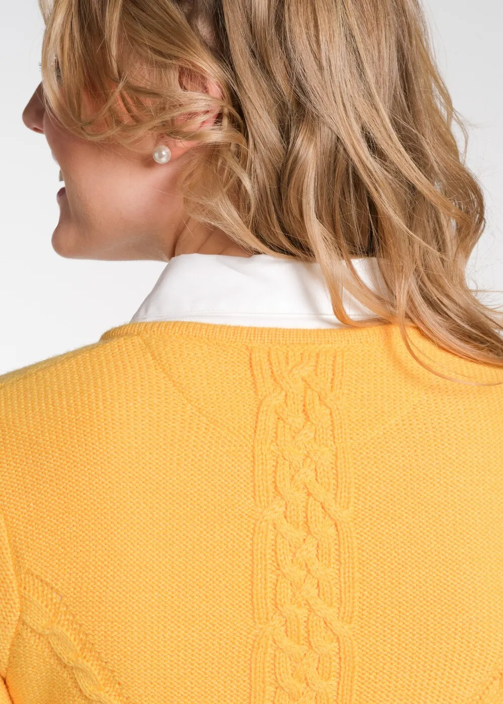 Knitted cardigan Spieth & Wensky Bonn, yellow
