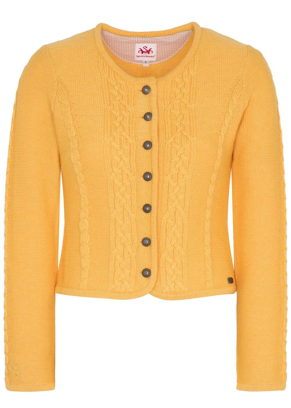 Knitted cardigan Spieth & Wensky Bonn, yellow