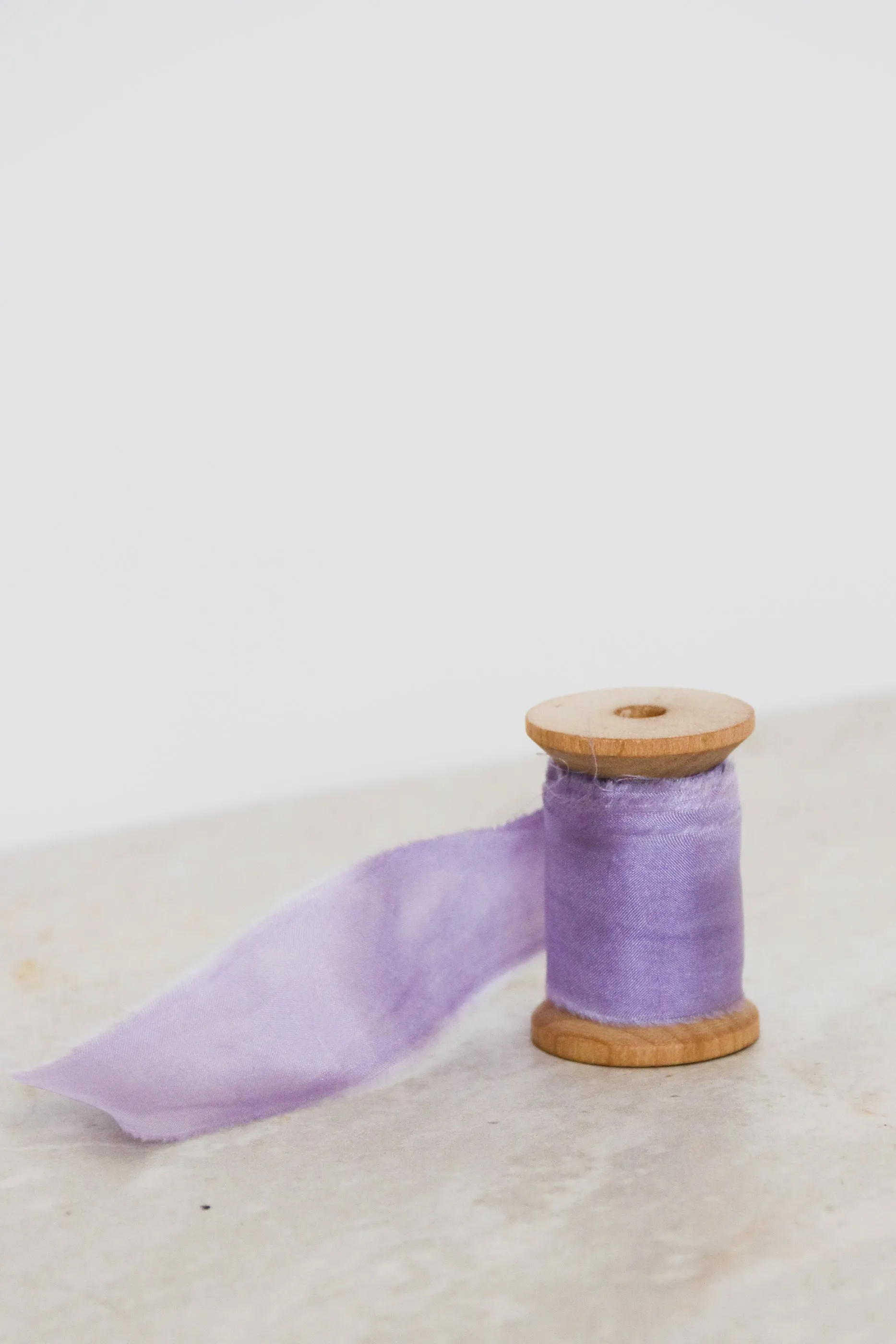 Lavender Plant Dyed Silk Ribbon