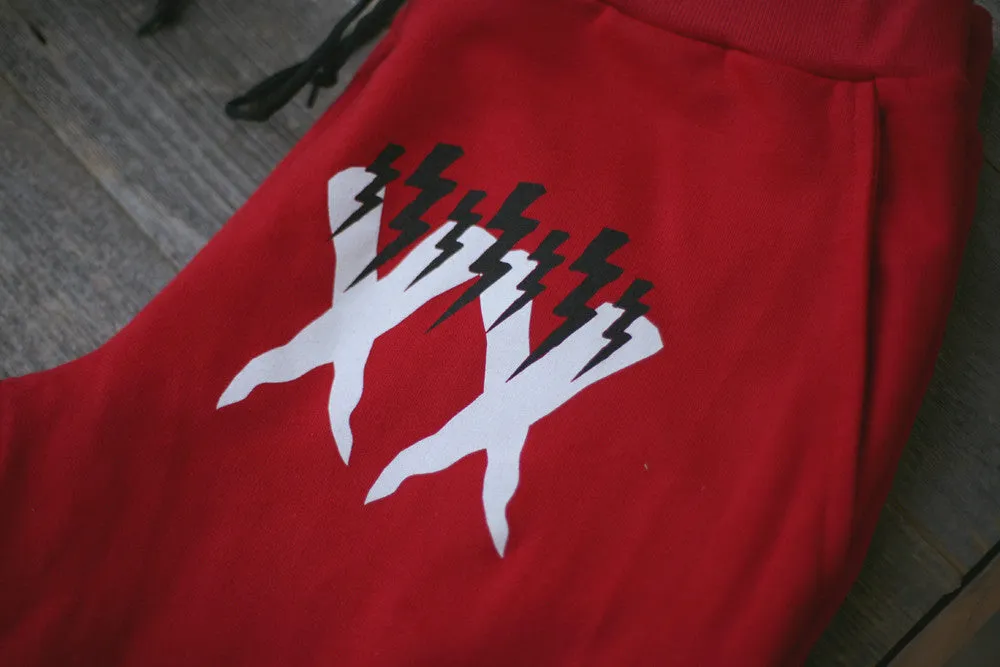 Lobby Runnin French Terry Yard Sweats Fire Red