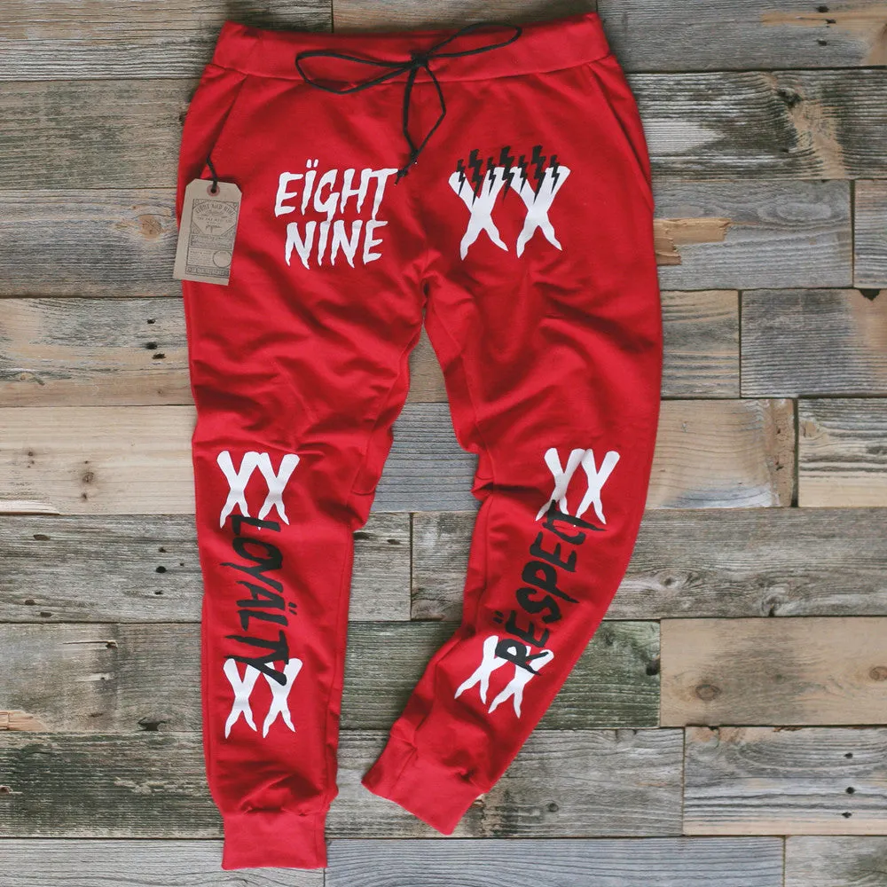 Lobby Runnin French Terry Yard Sweats Fire Red