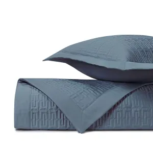 Londres Quilted Slate Blue by Home Treasures