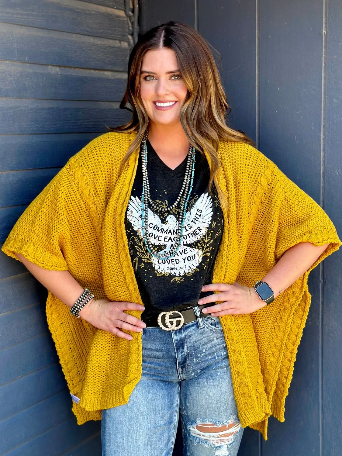 Love One Another Dove V-Neck Tee by Texas True Threads