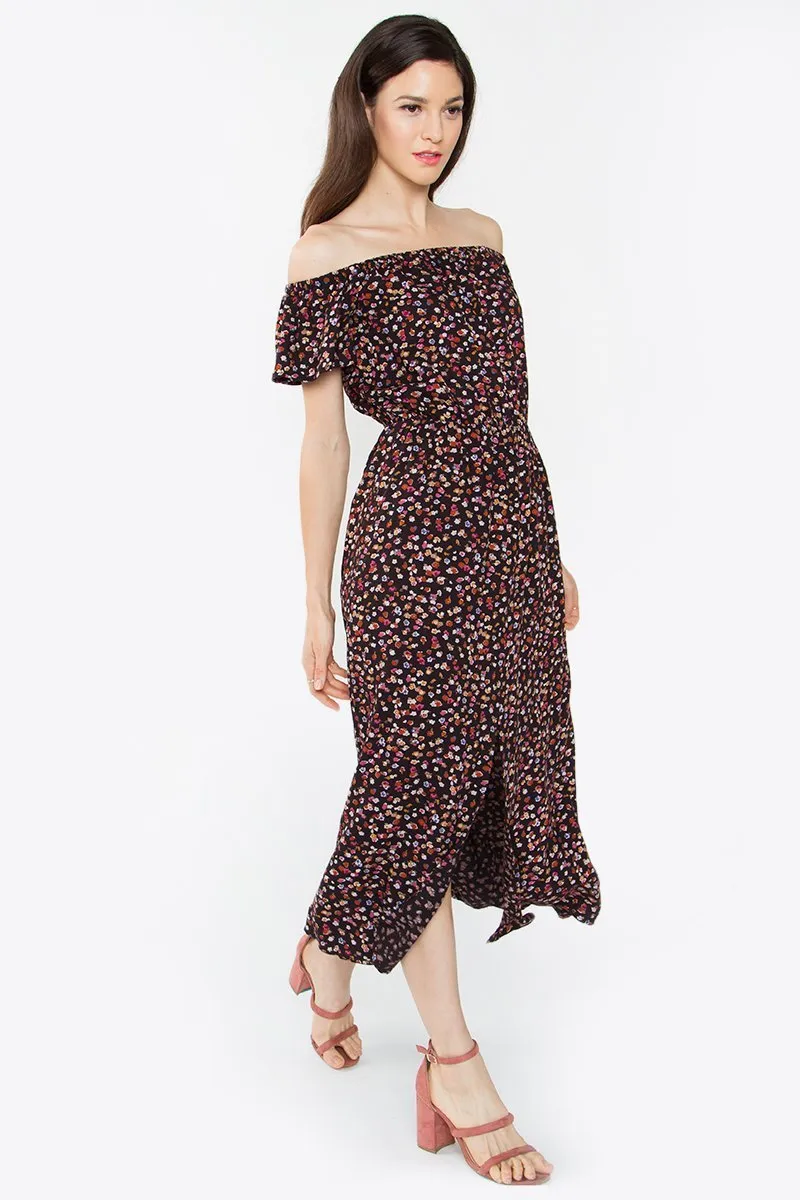 Luca Off The Shoulder Midi Dress